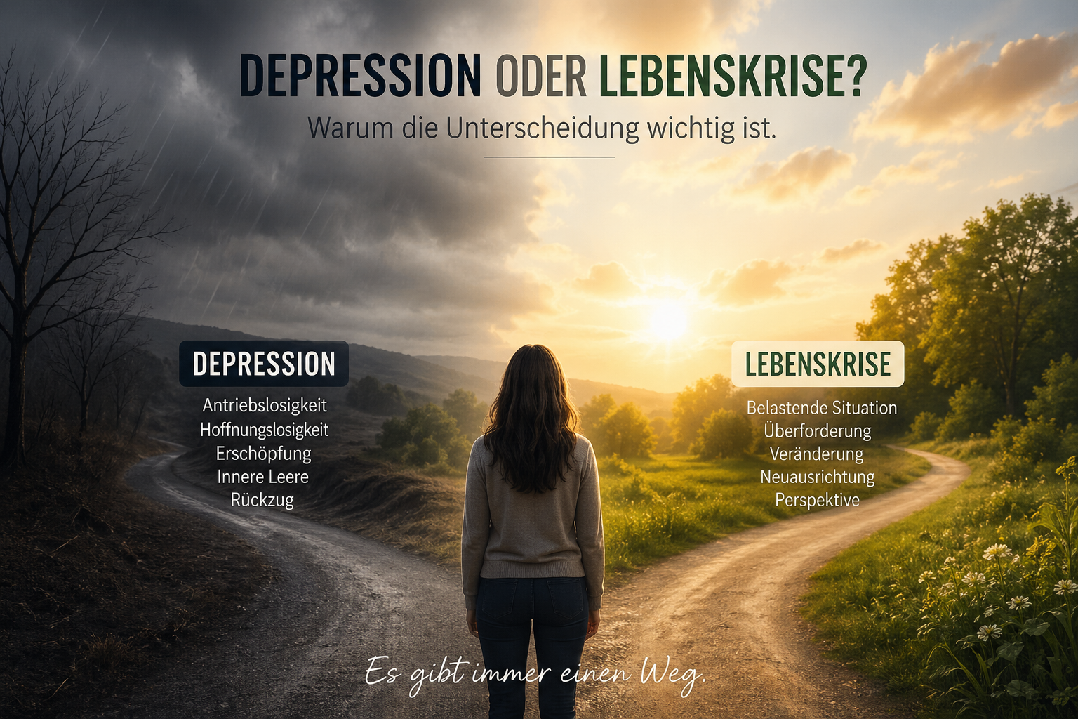 Nicht jede Phase von Niedergeschlagenheit ist eine Depression. Doch wann wird eine Lebenskrise zur Erkrankung? Ein Blick auf die Unterschiede – und warum ein klärendes Gespräch helfen kann.